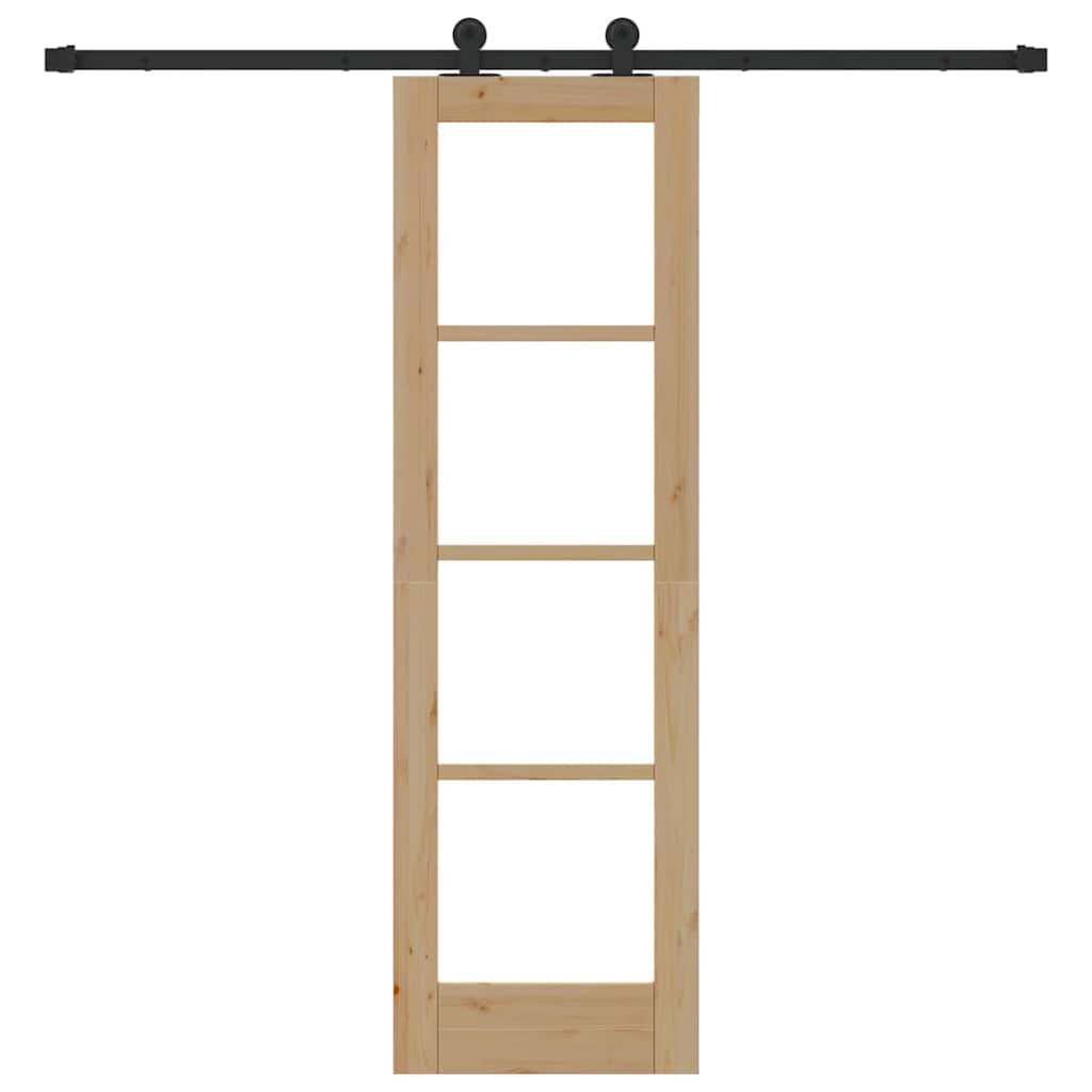 Sliding Door ORKDAL Natural and Black 61 x 198.5 cm