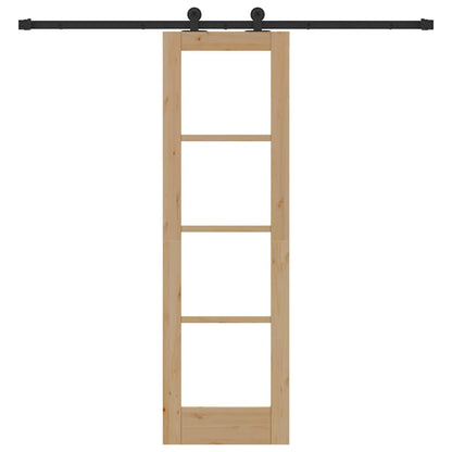 Sliding Door ORKDAL Natural and Black 61 x 198.5 cm