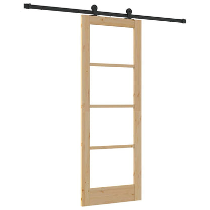 Sliding Door ORKDAL Natural and Black 73.5 x 198.5 cm