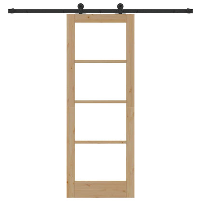 Sliding Door ORKDAL Natural and Black 73.5 x 198.5 cm