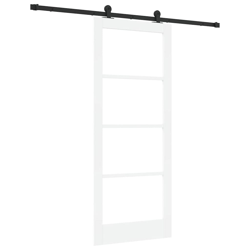 Sliding Door ORKDAL White and Black 83 x 202 cm