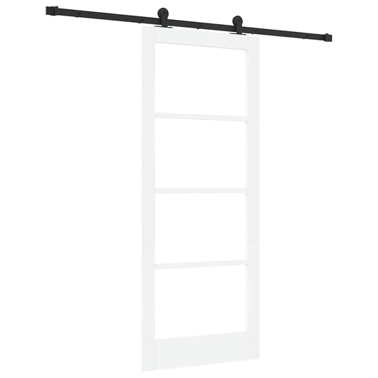 Sliding Door ORKDAL White and Black 83 x 202 cm