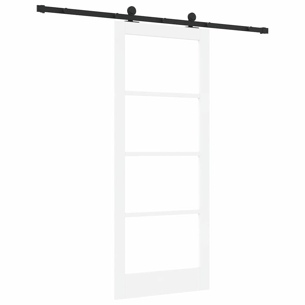 Sliding Door ORKDAL White and Black 83 x 202 cm
