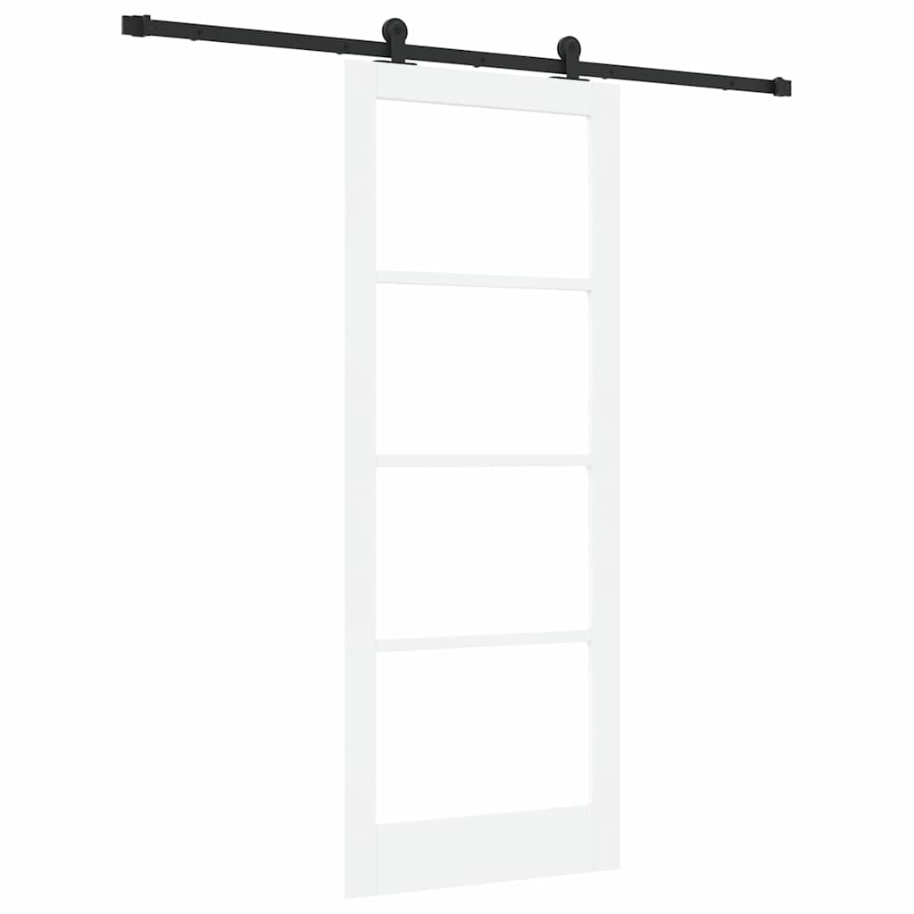 Sliding Door ORKDAL White and Black 83 x 211 cm