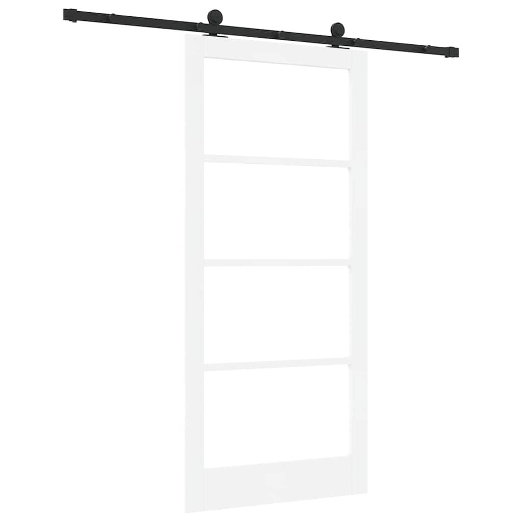 Sliding Door ORKDAL White and Black 93 x 202 cm