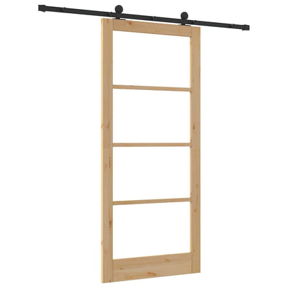 Sliding Door ORKDAL Natural and Black 93 x 211 cm