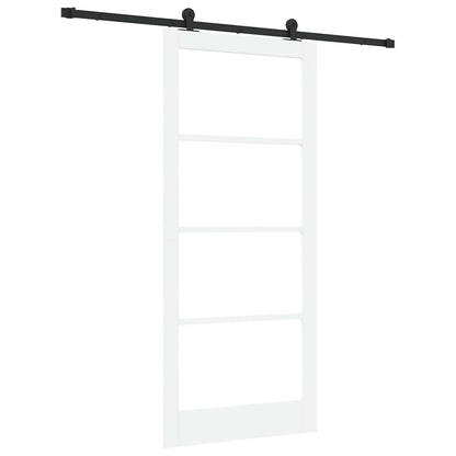 Sliding Door ORKDAL White and Black 93 x 211 cm