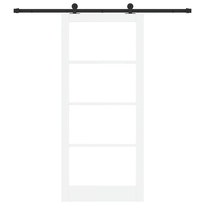Sliding Door ORKDAL White and Black 93 x 211 cm