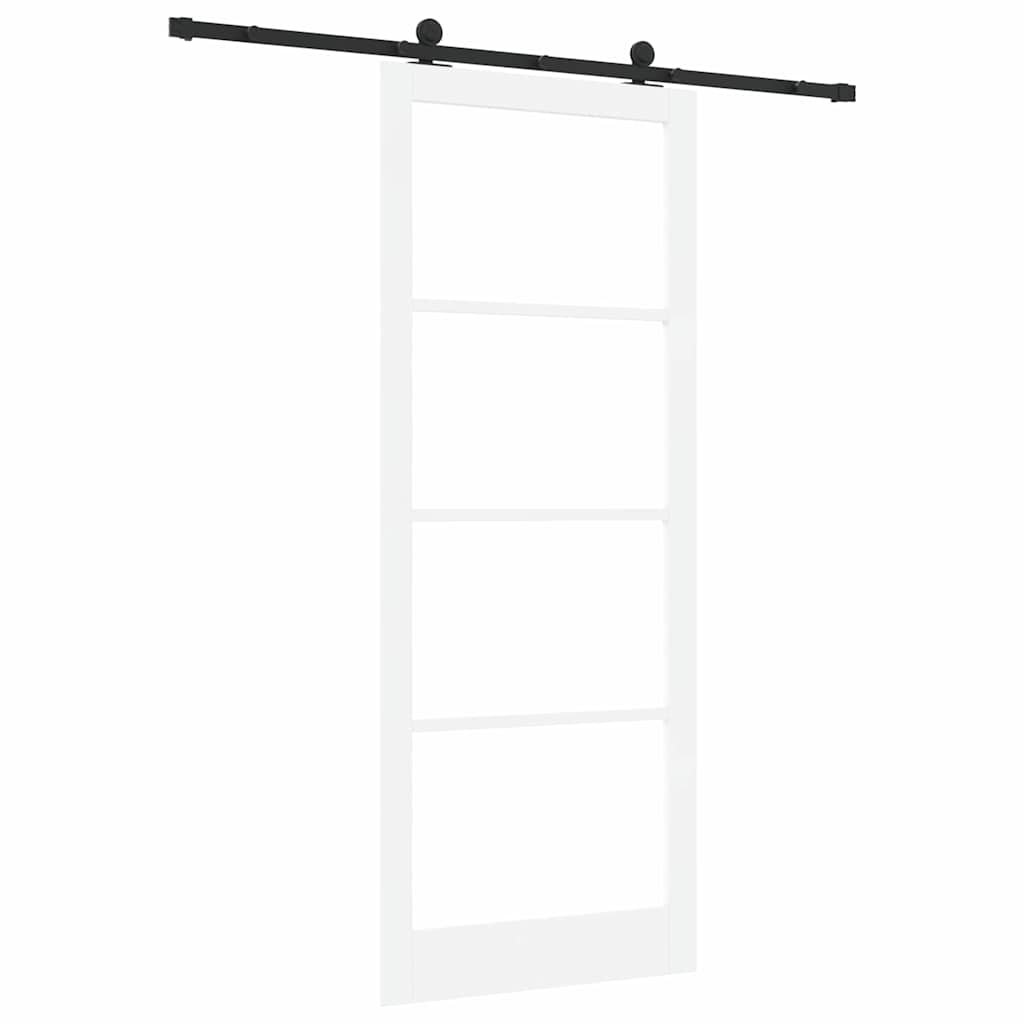 Sliding Door ORKDAL White and Black 93 x 232 cm