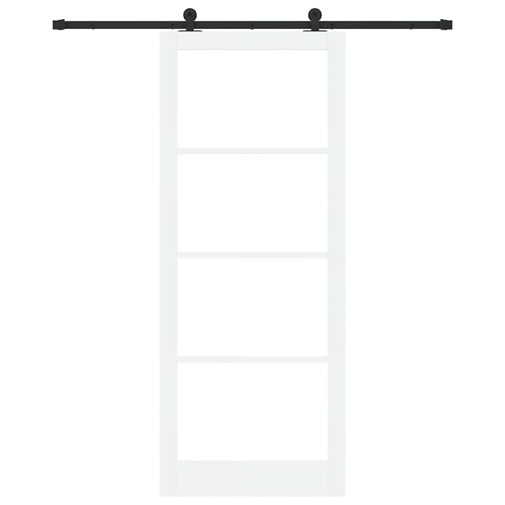 Sliding Door ORKDAL White and Black 93 x 232 cm