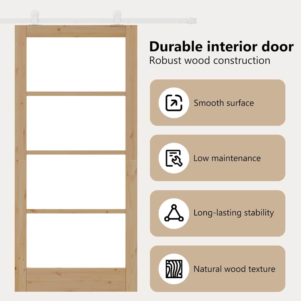 Sliding Door ORKDAL Natural 93 x 202 cm