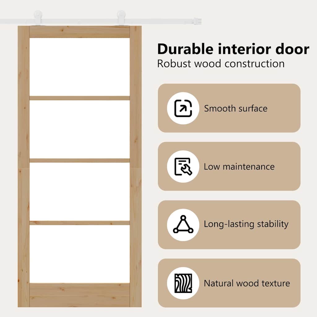 Sliding Door ORKDAL Natural 93 x 211 cm