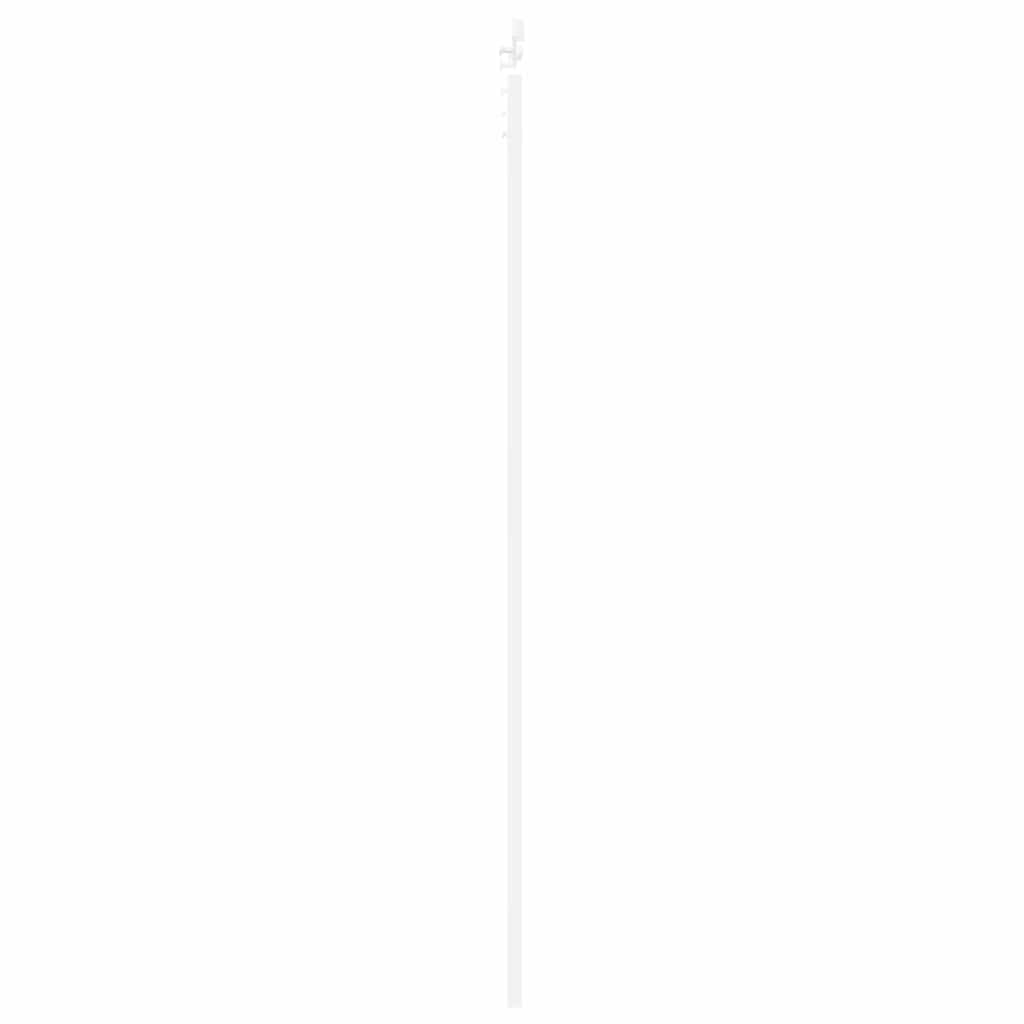 Sliding Door ORKDAL White 93 x 232 cm Solid Pine Wood and Glass