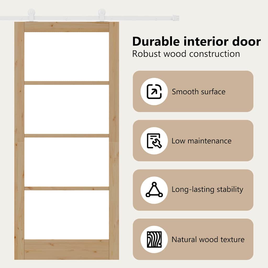 Sliding Door ORKDAL Natural 93 x 211 cm
