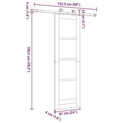 Sliding Door ORKDAL Natural 61 x 198.5 cm