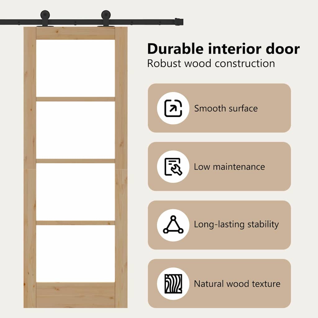Sliding Door ORKDAL Natural 73.5 x 198.5 cm