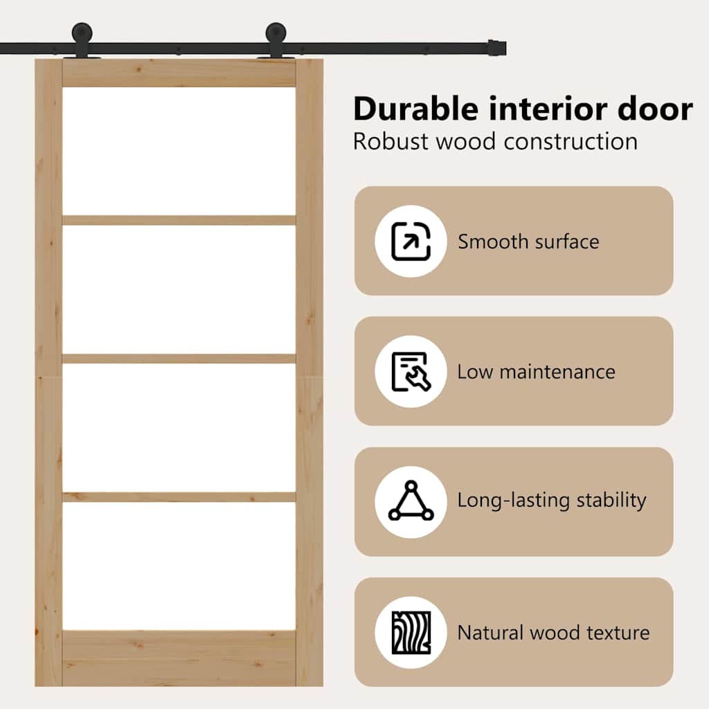 Sliding Door ORKDAL Natural 93 x 202 cm
