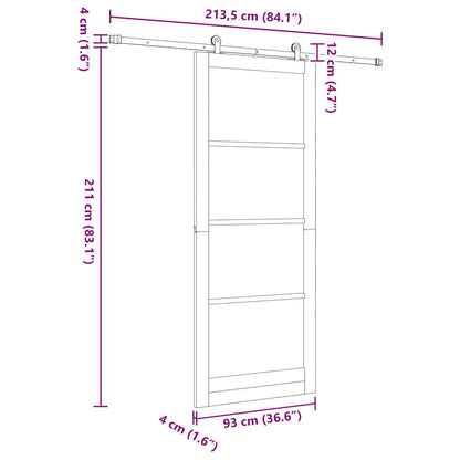 Sliding Door ORKDAL Natural 93 x 232 cm