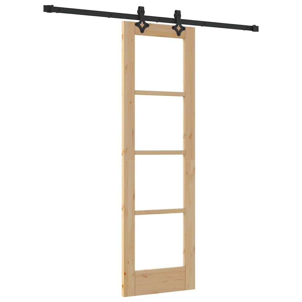 Sliding Door ORKDAL Natural and Black 61 x 198.5 cm