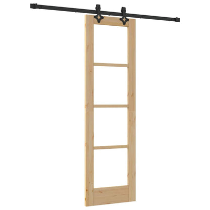 Sliding Door ORKDAL Natural and Black 61 x 198.5 cm