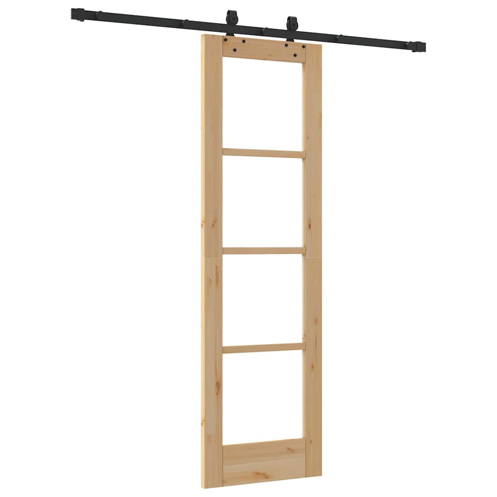 Sliding Door ORKDAL Natural and Black 61 x 198.5 cm