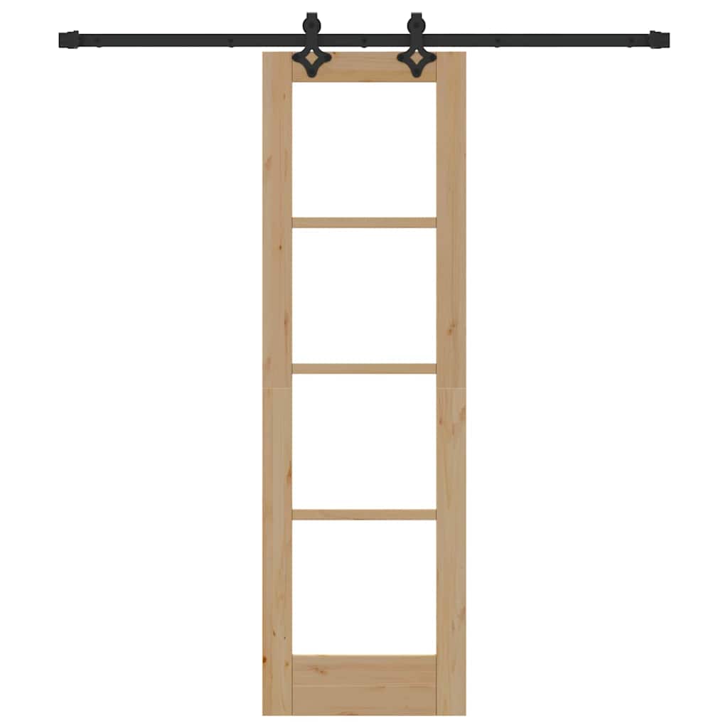 Sliding Door ORKDAL Natural and Black 61 x 198.5 cm