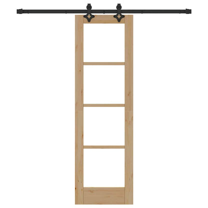 Sliding Door ORKDAL Natural and Black 61 x 198.5 cm