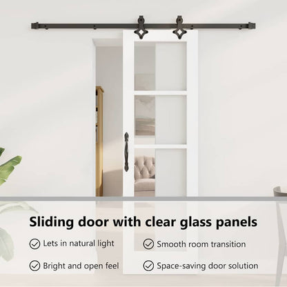 Sliding Door ORKDAL White and Black 61 x 198.5 cm