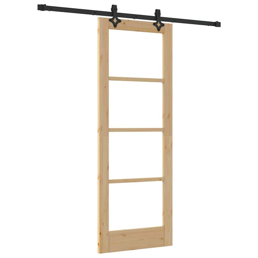 Sliding Door ORKDAL Natural and Black 73.5 x 198.5 cm