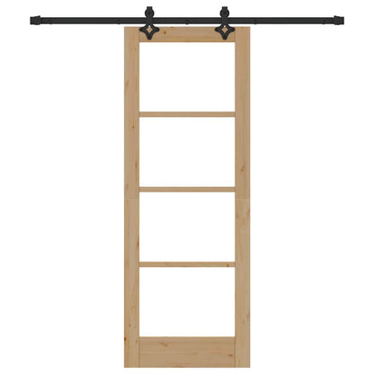Sliding Door ORKDAL Natural and Black 73.5 x 198.5 cm