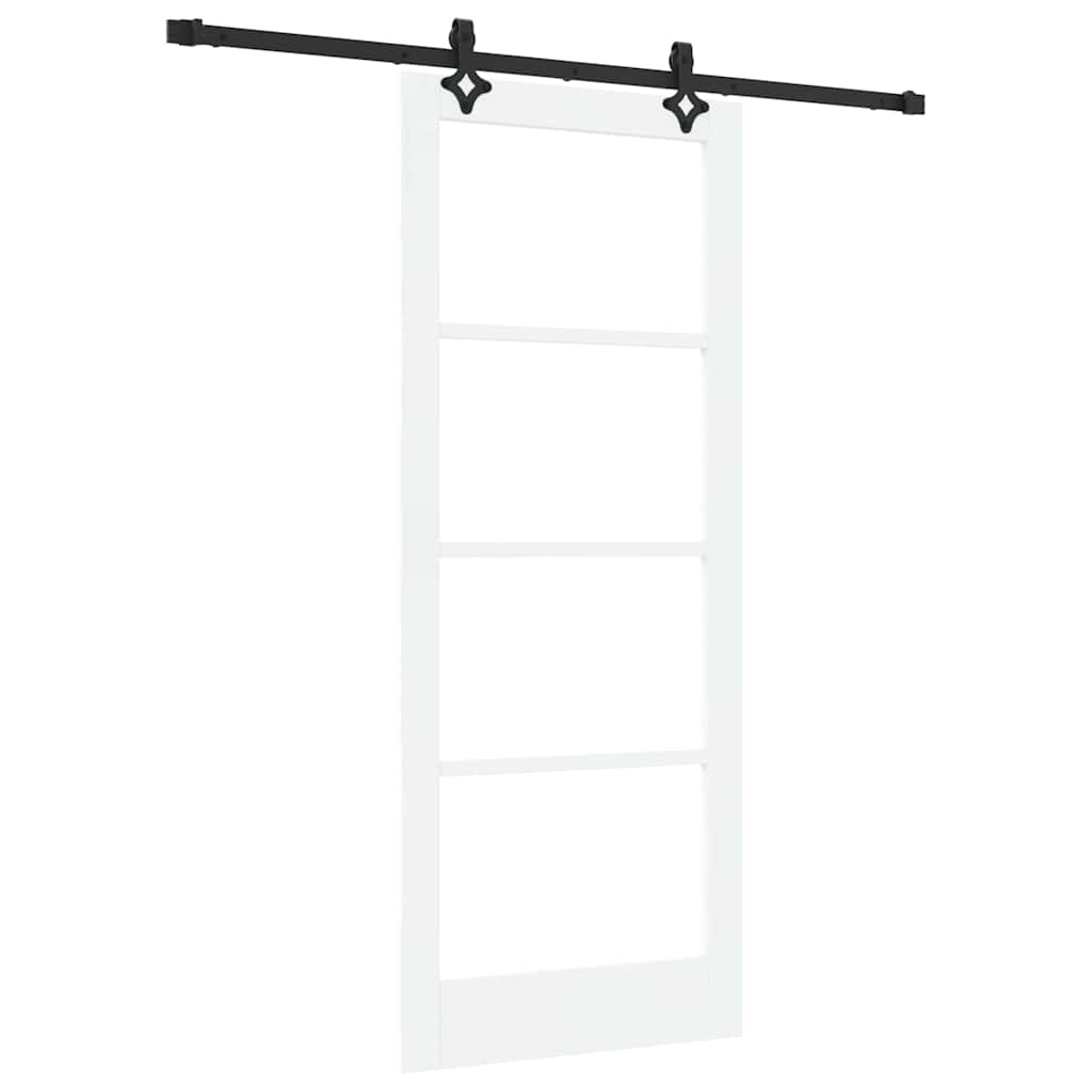 Sliding Door ORKDAL White and Black 83 x 202 cm