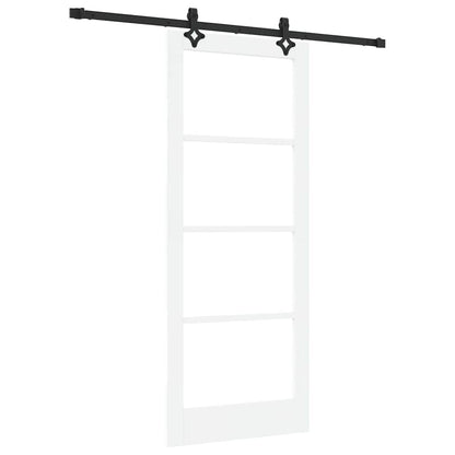 Sliding Door ORKDAL White and Black 83 x 202 cm