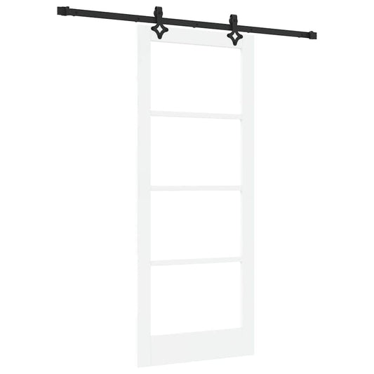 Sliding Door ORKDAL White and Black 83 x 202 cm