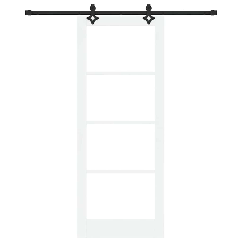 Sliding Door ORKDAL White and Black 83 x 211 cm