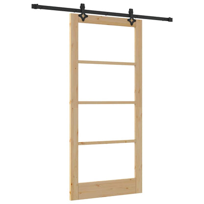Sliding Door ORKDAL Natural and Black 93 x 202 cm