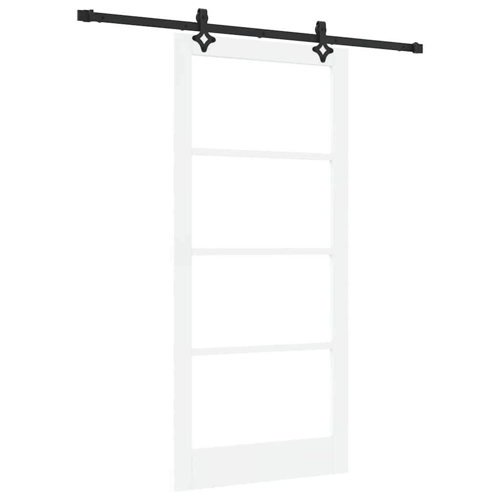 Sliding Door ORKDAL White and Black 93 x 202 cm