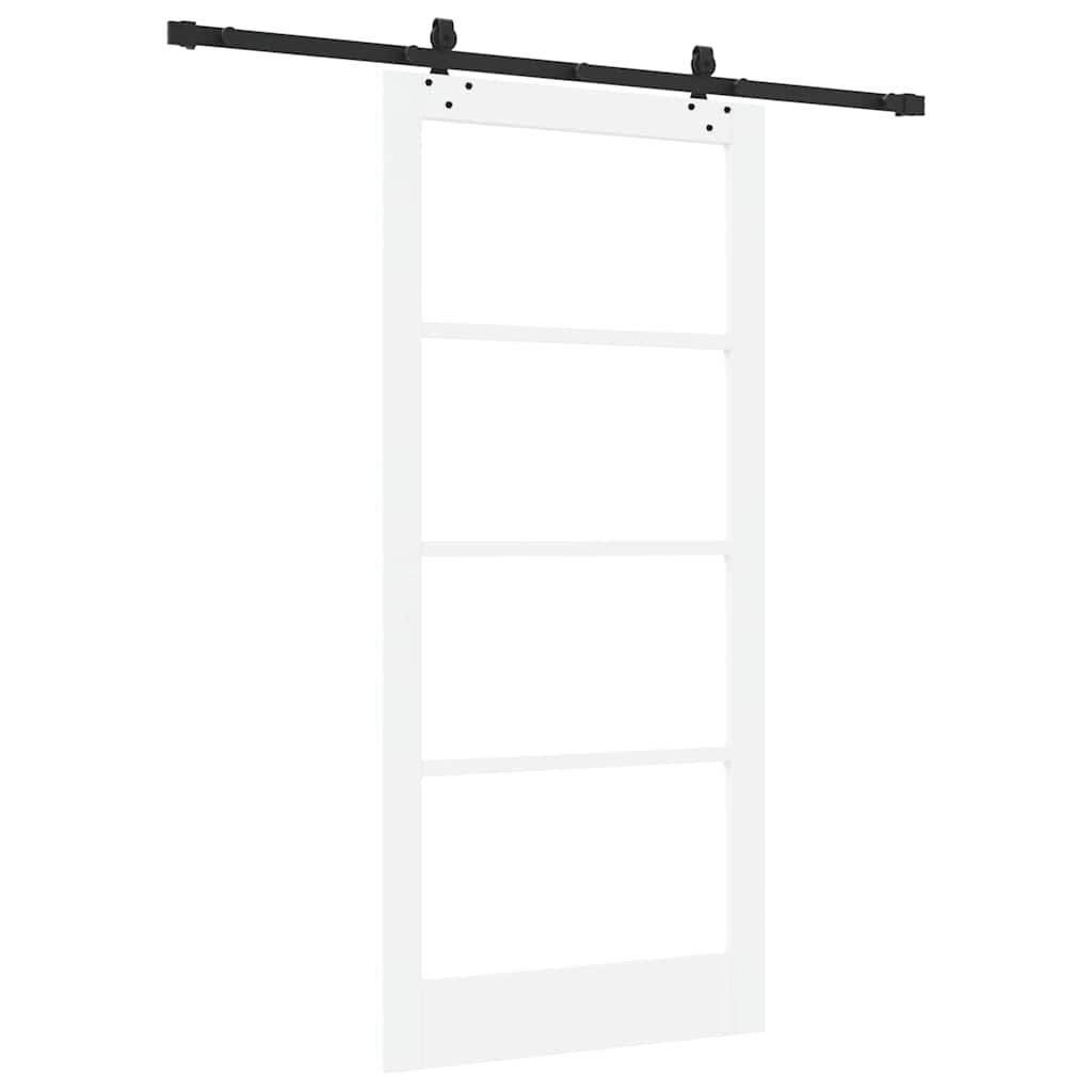 Sliding Door ORKDAL White and Black 93 x 202 cm