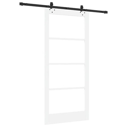 Sliding Door ORKDAL White and Black 93 x 202 cm