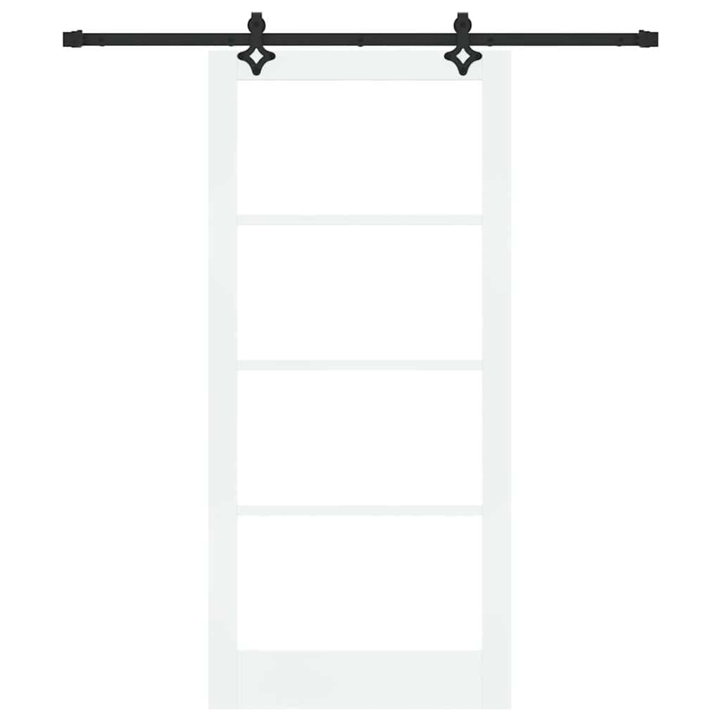 Sliding Door ORKDAL White and Black 93 x 202 cm