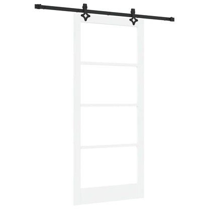 Sliding Door ORKDAL White and Black 93 x 211 cm