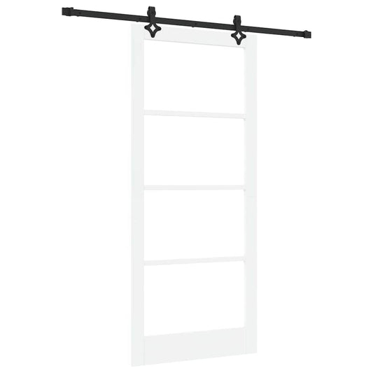 Sliding Door ORKDAL White and Black 93 x 211 cm
