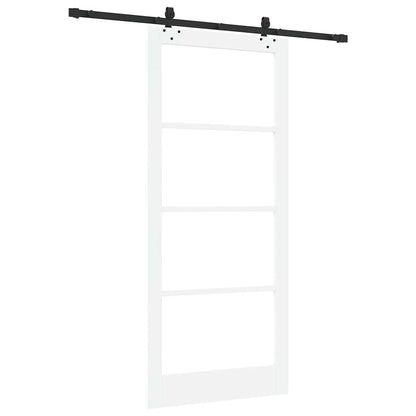 Sliding Door ORKDAL White and Black 93 x 211 cm