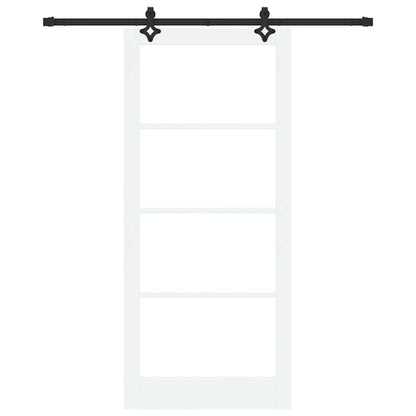 Sliding Door ORKDAL White and Black 93 x 211 cm