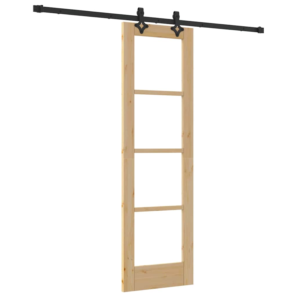 Sliding Door ORKDAL Natural and Black 61 x 198.5 cm
