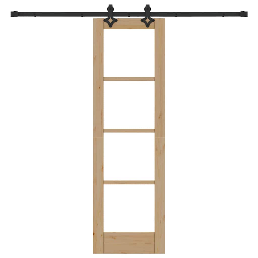 Sliding Door ORKDAL Natural and Black 61 x 198.5 cm