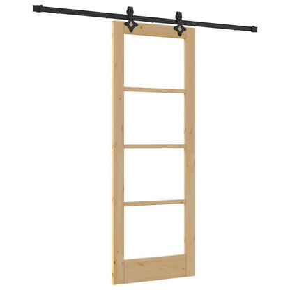 Sliding Door ORKDAL Natural and Black 73.5 x 198.5 cm