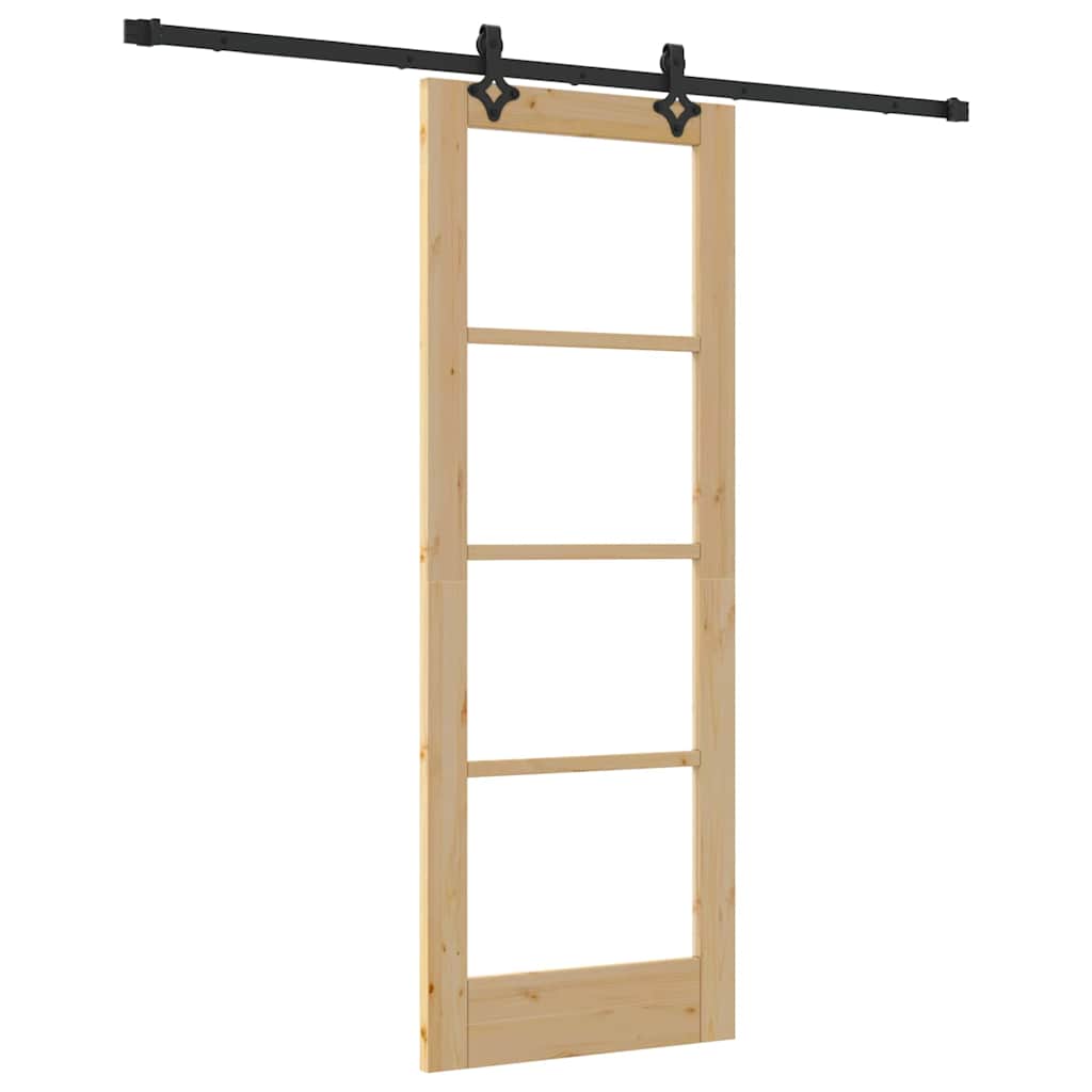 Sliding Door ORKDAL Natural and Black 73.5 x 198.5 cm