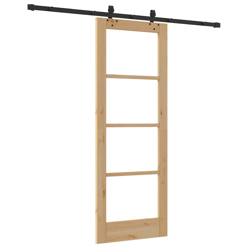 Sliding Door ORKDAL Natural and Black 73.5 x 198.5 cm