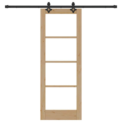 Sliding Door ORKDAL Natural and Black 73.5 x 198.5 cm
