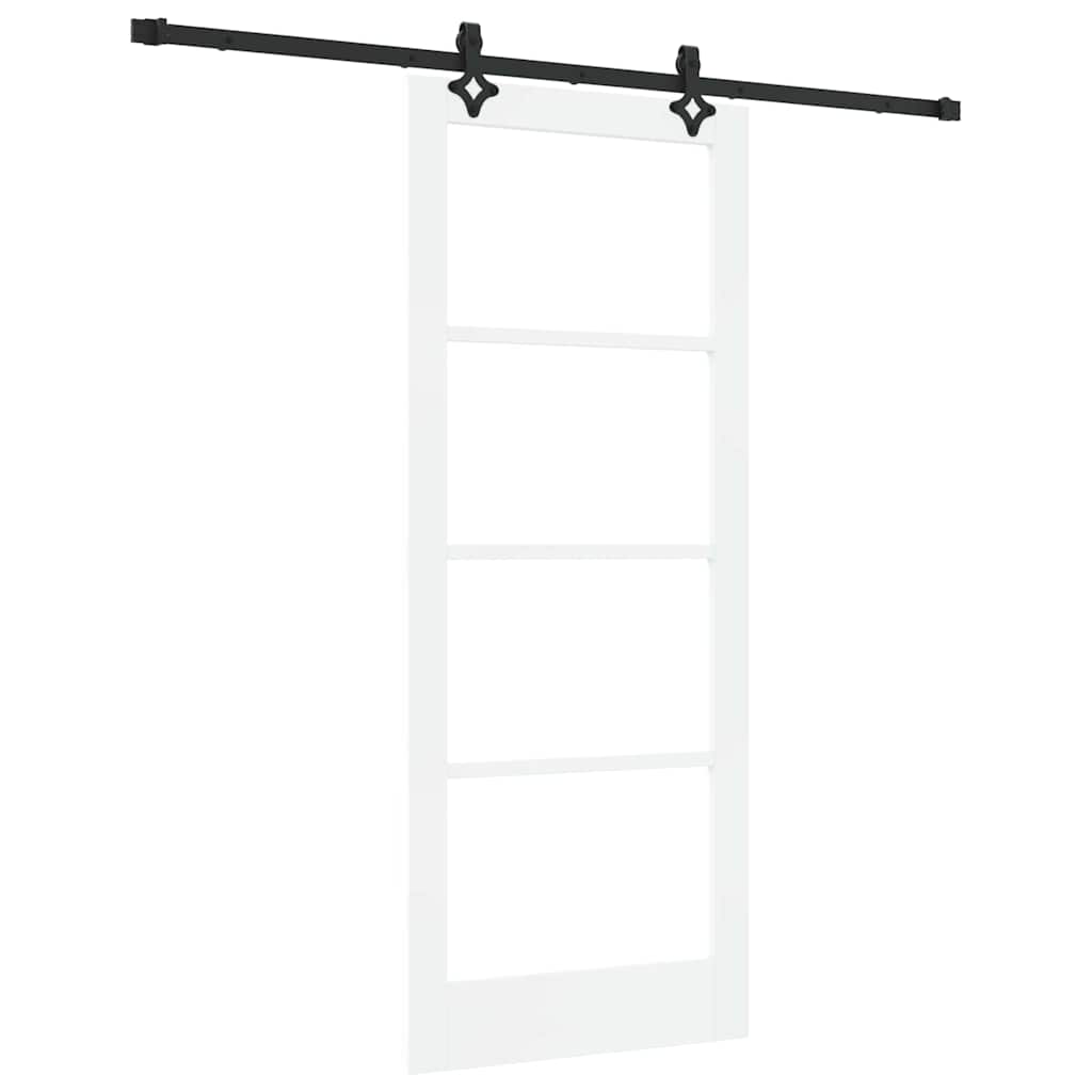 Sliding Door ORKDAL White and Black 83 x 202 cm
